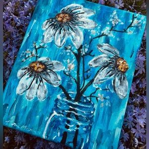 Flowers- acrylic on canvas